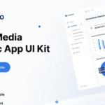 B2B backend management dashboard, social media data analysis backend management panel, B2B UI resource download.（Supports custom designs）