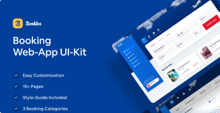 36d3d0cf-9b34-4c3f-b0f5-1c9f671c53da Downloadable UI (fig, sketch) materials for a comprehensive travel website/web application that integrates flight, hotel, and taxi bookings.(Supports custom designs) - Image 1