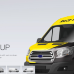 Multi-angle mockup for truck and van body advertising; PSD source file for vehicle body advertising mockup.（Supports custom designs）