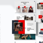Self-introduction Google slideshow template, designer portfolio presentation PPT template（Supports custom designs）